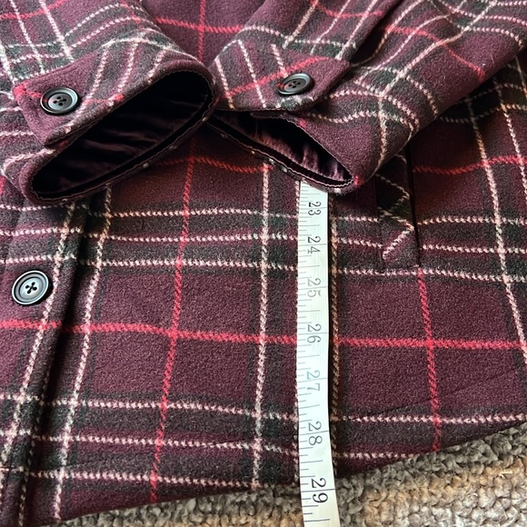 New Torrid Women’s Size 1X Winetasting Color Cozy Double Knit Shacket - Picture 5 of 7